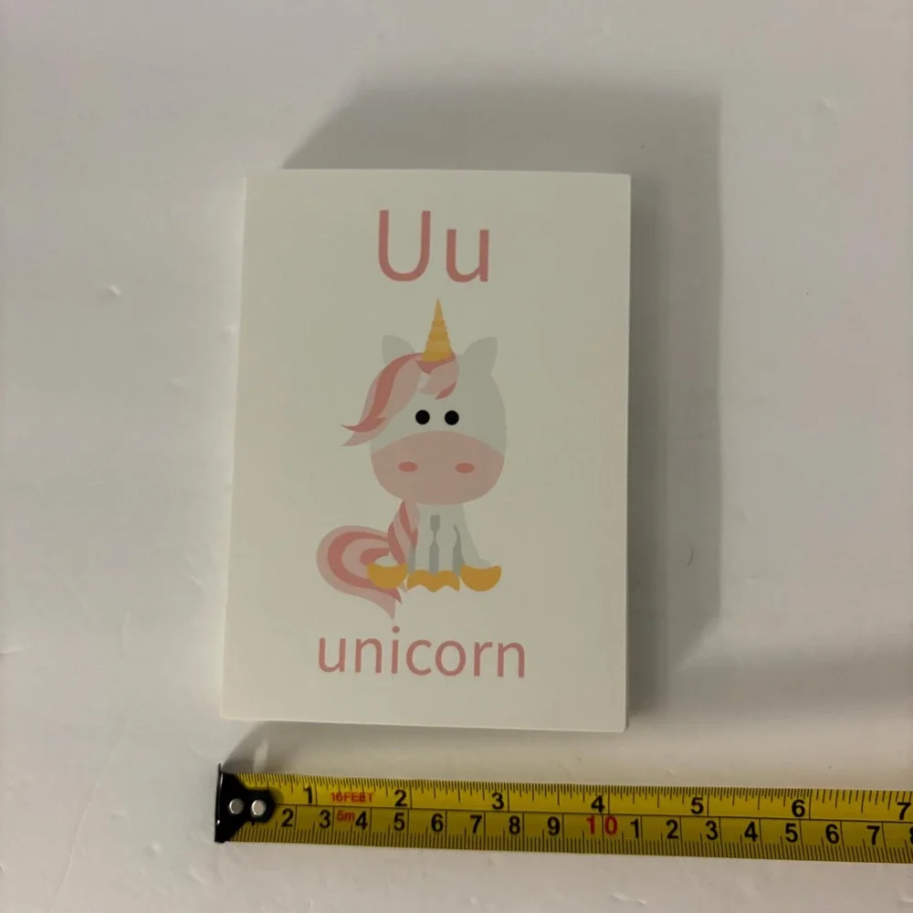 Animal Alphabet Flash Cards ABC Learning Set 26 Cards Toddler Preschool 4x6